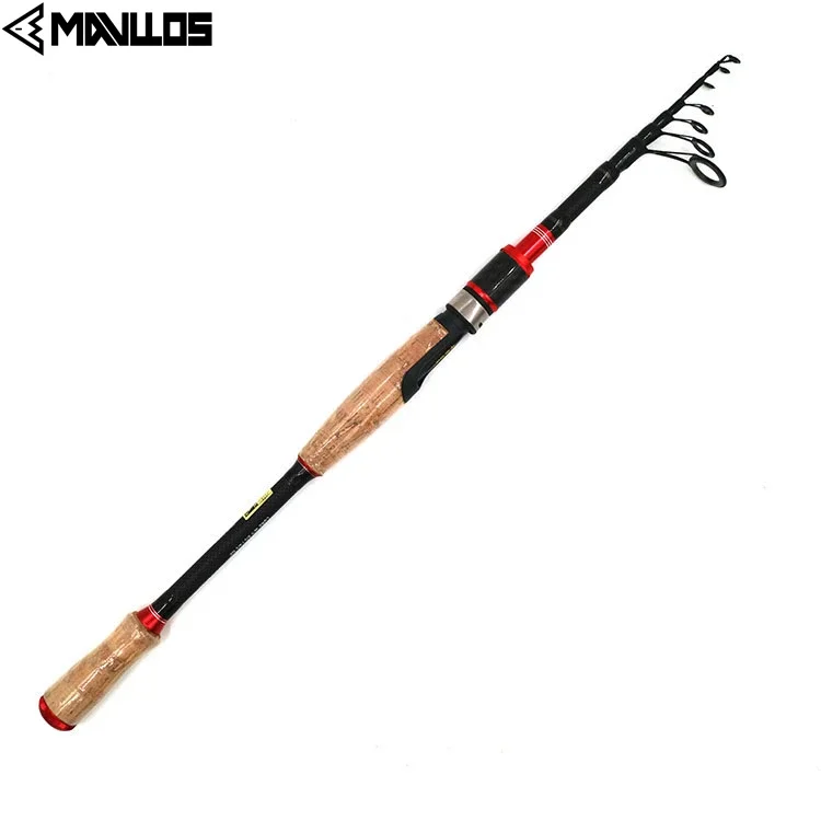 Mavllos Ultralight Rock Casting Fishing Rod M Hardness 1.95M 2.1M 2.4M 2.7M Lure Weight 3/8-4/3oz Carbon Fishing Telescopic Rod