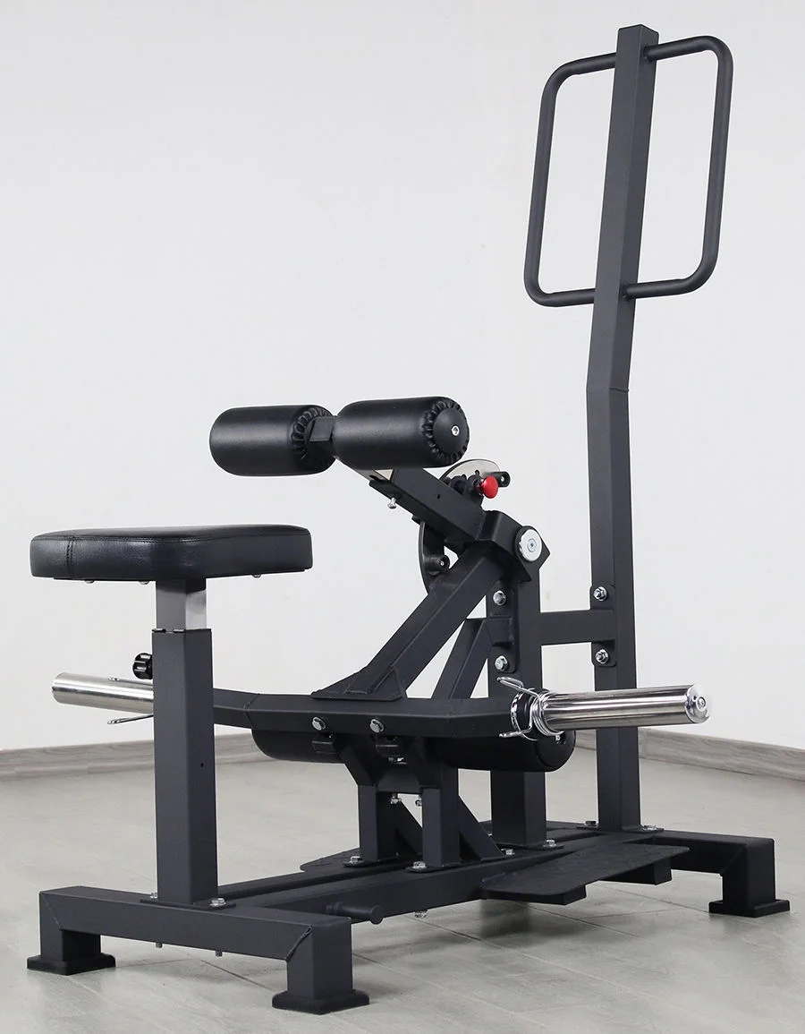 

Home Gym Steel Equipment Plate Loaded Hip Thrust Machine Squatting Leg Trainer for Strength Training