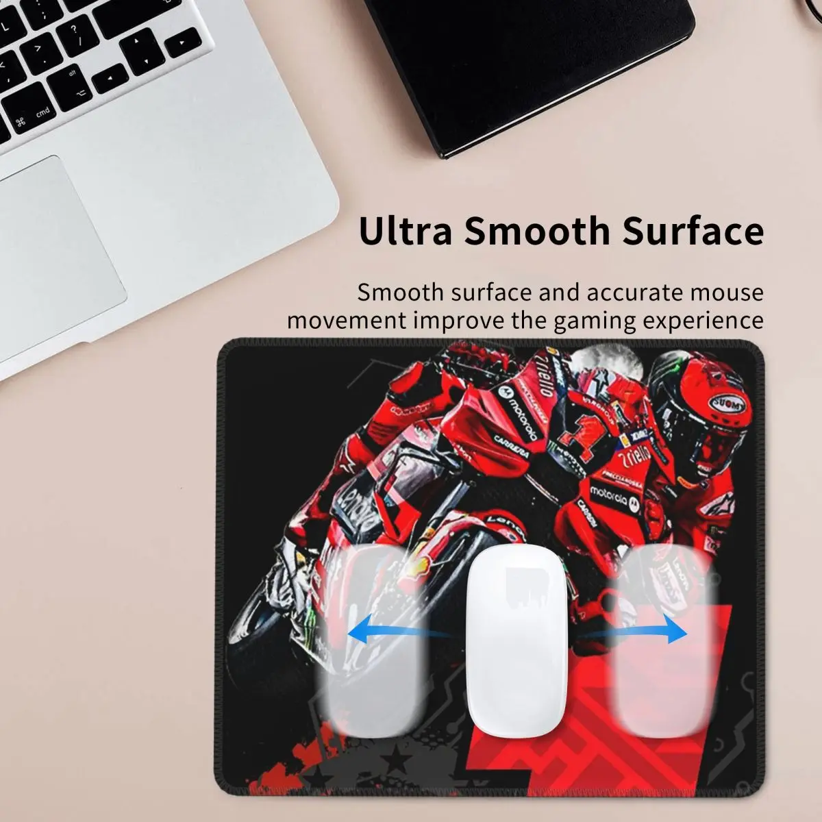 

Francesco Bagnaia Number 1 Moto GP Mouse Pad Computer Keyboard Mouse Mat Gaming PC Laptop Desk Mat Office Accessories Table Mats