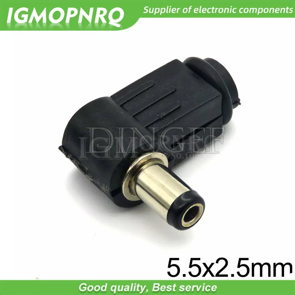 5.5*2.5mm DC Plug 90 degree elbow 5.5*2.1mm DC power plug wiring assembly welding wire type 4.8x1.7 4.0x1.7 3.5x1.35 mm 5.5x2.5