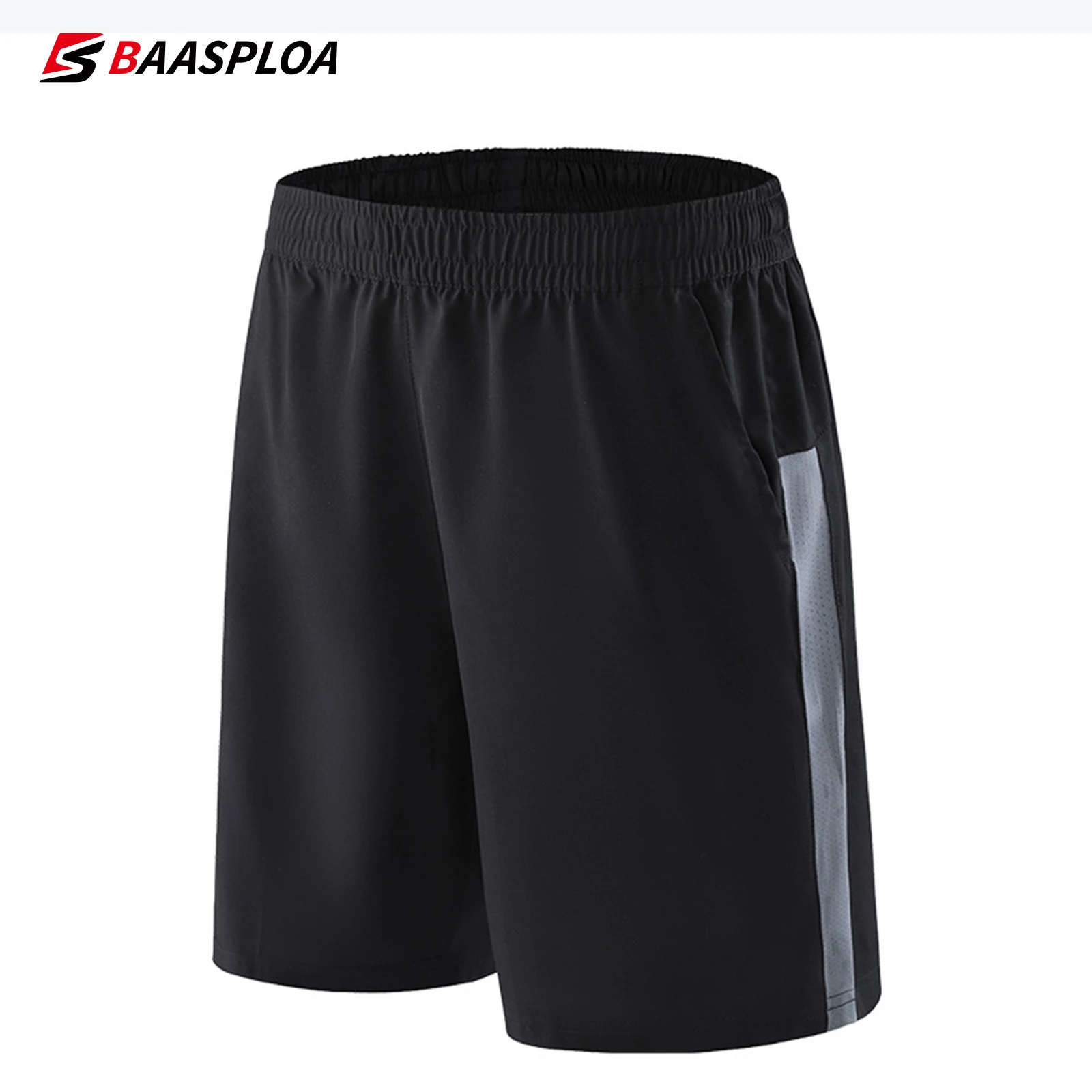 Baasploa Mens Gym Training Shorts Outdoor Casual Fitness Workout Sports Shorts Male Fashion Quick-Drying Compression Shorts