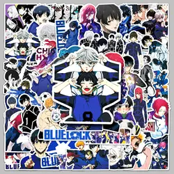 50 Pcs Anime BLUE LOCK Waterproof Sticker DIY Cartoon Football Sports Anime Phone Notebook Tablets Sticker Decoration Kid Toys