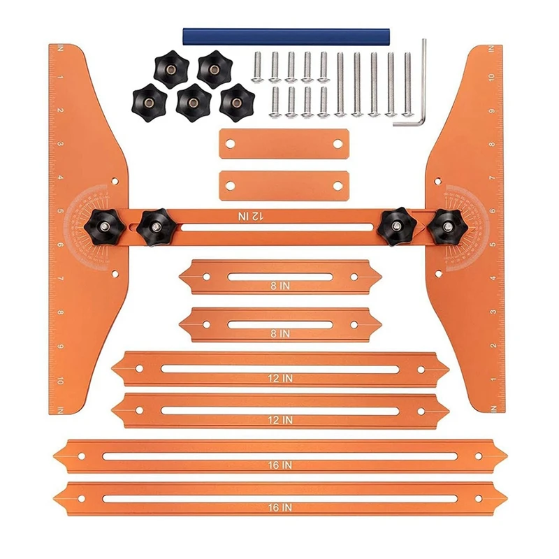 

Stair Tread Gauge Stair Ruler Multi-Function Folding Ruler Precision Stair Measurement Tool For Carpentry Projects