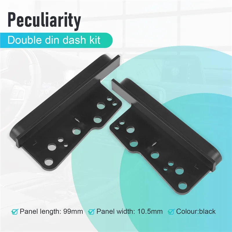 AEE5-Fit per Toyota 2 Double Din Fascia Facia Dash Kit Car Stereo Finiture laterali Staffe