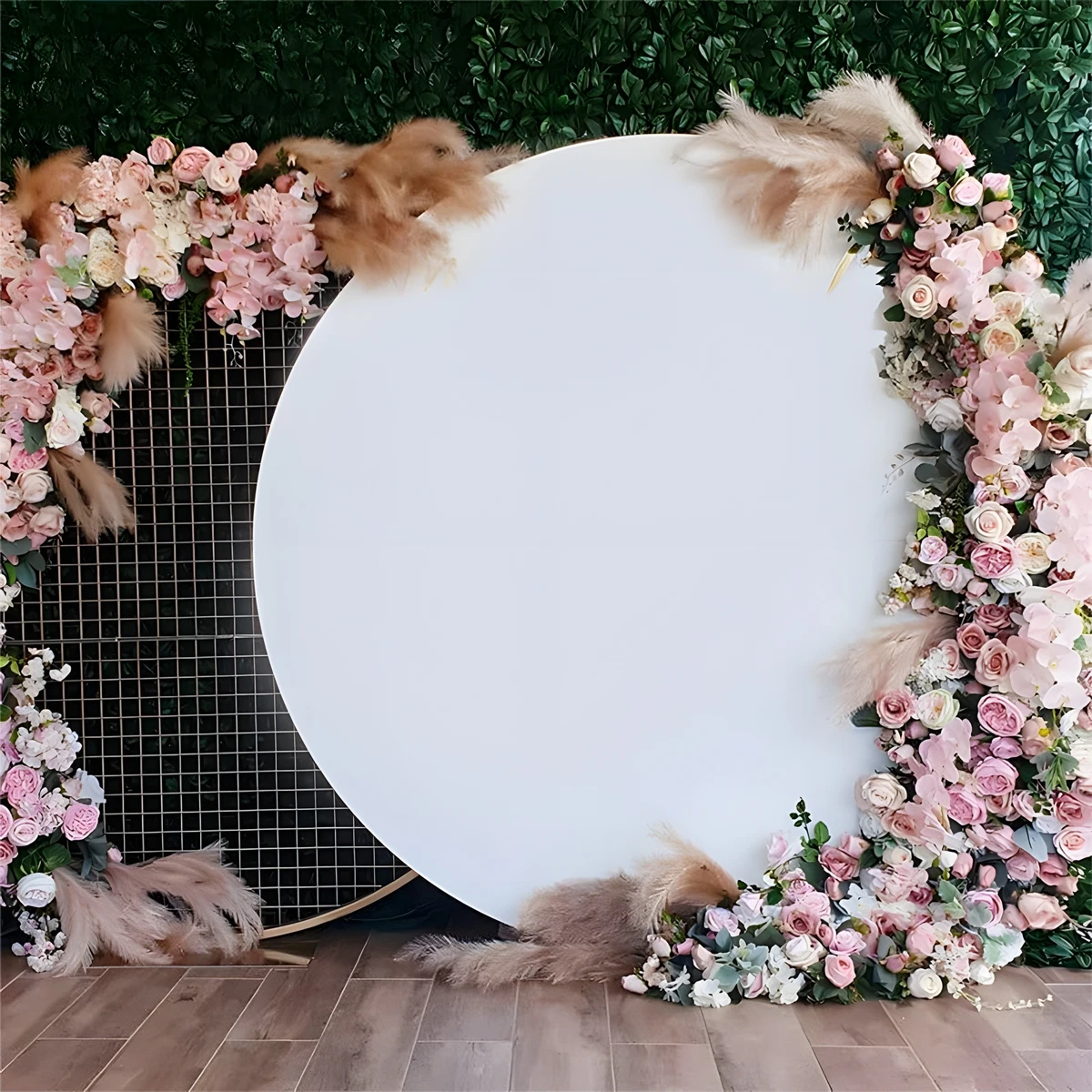 Pure White Circular Background Cloth Wedding Birthday Party Decoraion Baby Shower Wedding Party Supplies Round Backdrop Cloth