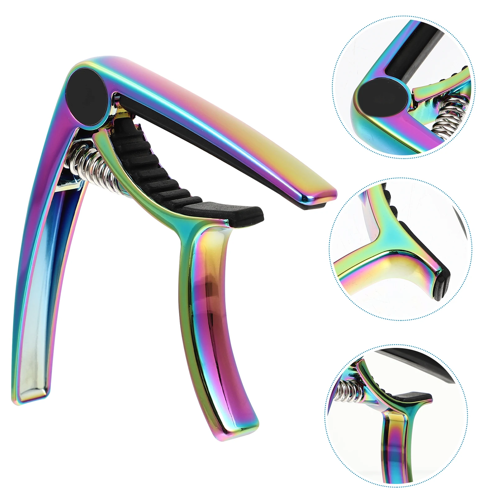 

1pc Zinc Alloy Guitar Capo Quick Release For Electric Folk Guitar Ukulele Clip On Tuner Music Instrument Part Alloy Capo
