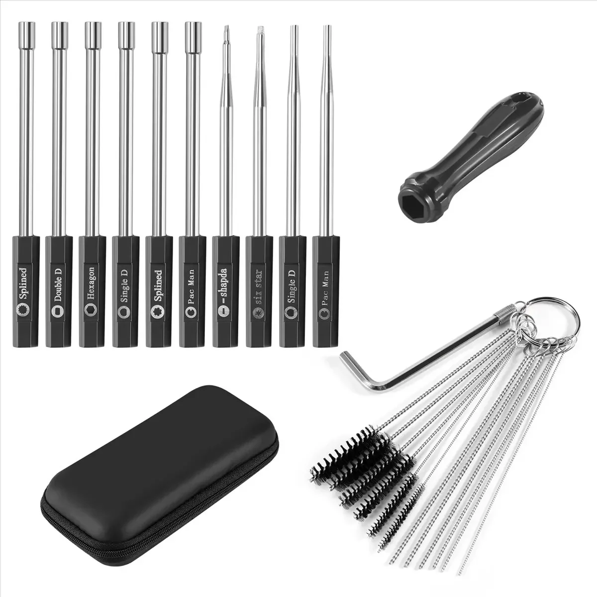10Pcs at16 Carburetor Adjustment Screwdriver Carburator Kit Tool for Engine Trimmer Weedeater Chainsaw