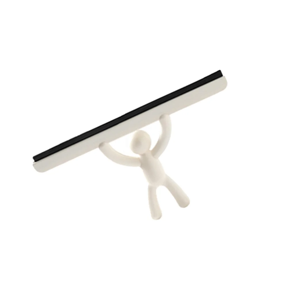 

Plastic Window Squeegee Tiny Human Shape Handle Scratch Free Glass Cleaner Glass Wiper Car Window Shaving Tool
