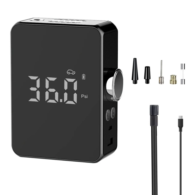 

Portable Mini Handheld Wireless Charging Inflatable Pump Digital Display Car Bicycle Tire