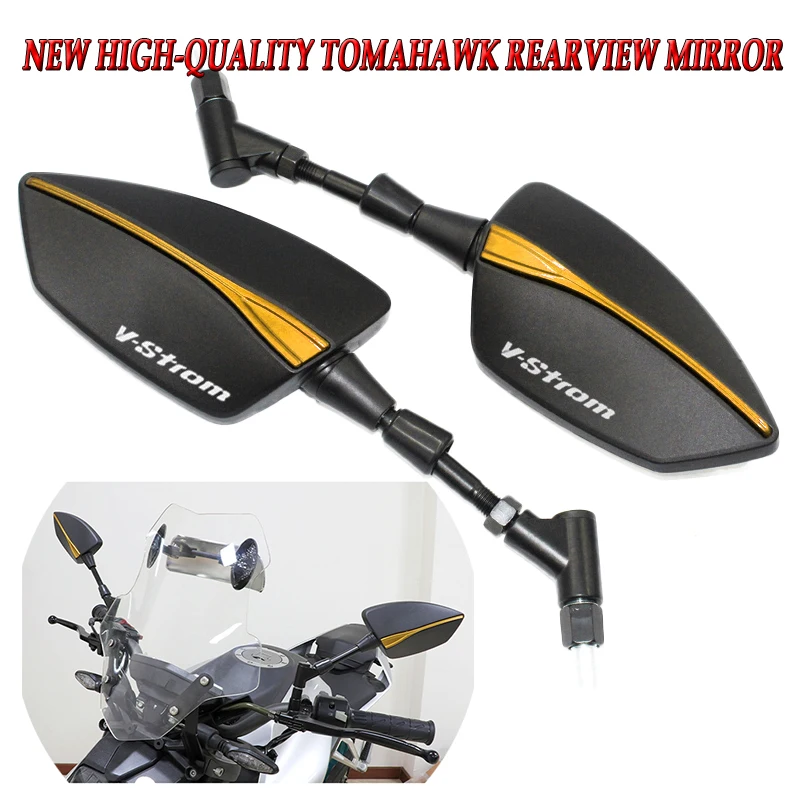 

For Suzuki V-Strom motorcycle rearview mirror,side mirror, universal rearview mirror all models can be equippedwith ，accessories