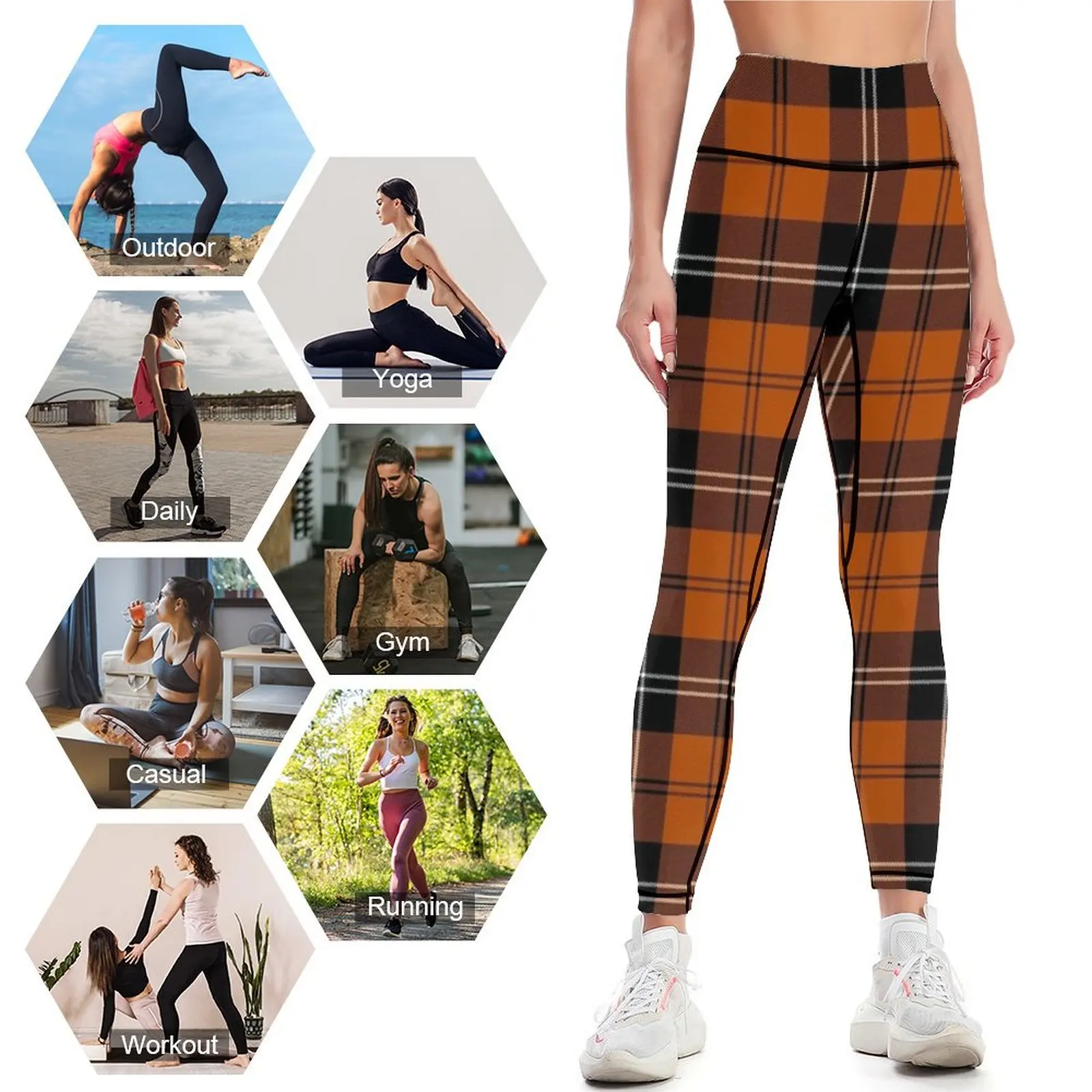 Ramsay Red alten Tartan Clan Ramsay niedlichen Tartan Leggings für Mädchen Trainings kleidung für Jogger für Damen Leggings