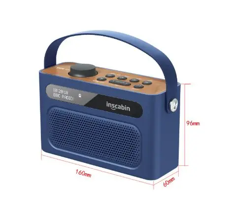 Портативная беспроводная Bluetooth-колонка с часами и дисплеем, цифровое радио, сабвуфер, колонка, колонка