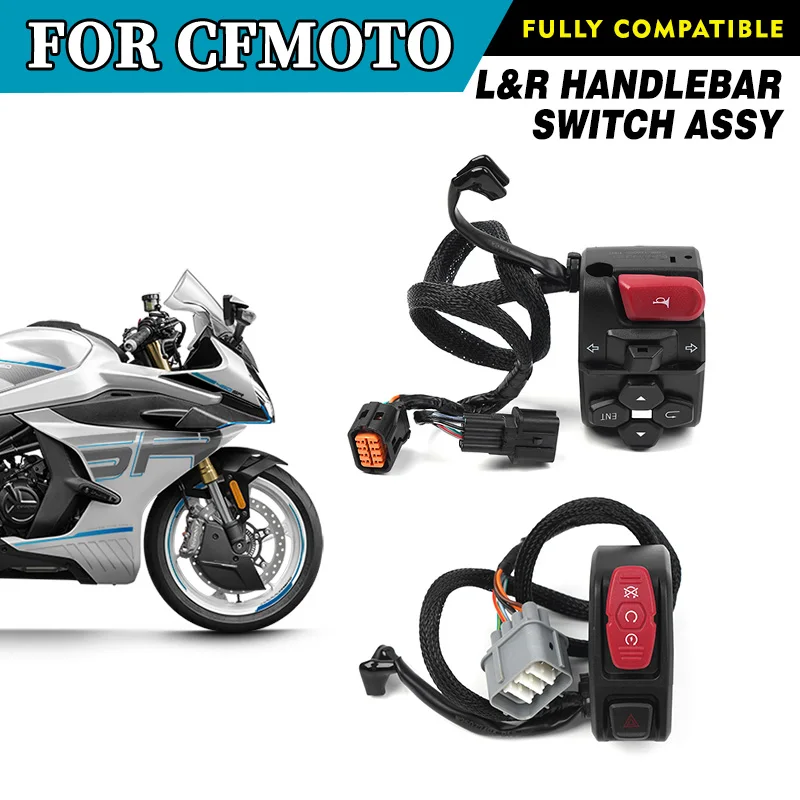 FOR CFMOTO L&R Handlebar Switch Assy Handle Switch 450SR CF400-6 CF400-9 SR450 Motorcycle Accessories Original Parts