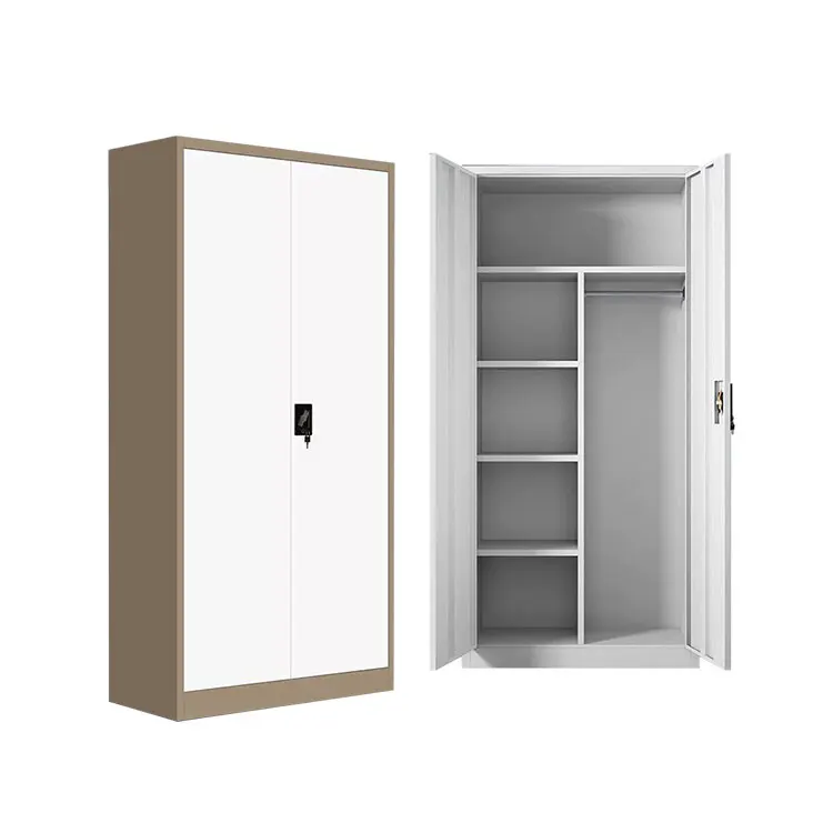 

Custom 2 Door Modern Metal Wardrobe Steel File Cabinet