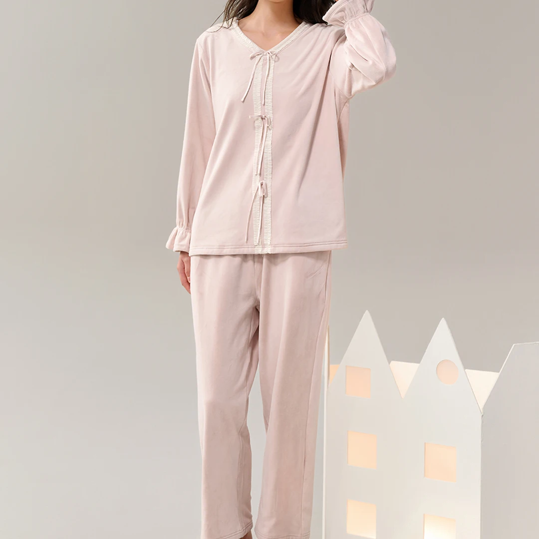 anziban-2026-otono-nuevo-cardigan-abierto-con-cuello-en-v-de-terciopelo-de-doble-cara-estilo-dulce-de-princesa-camison-de-mujer