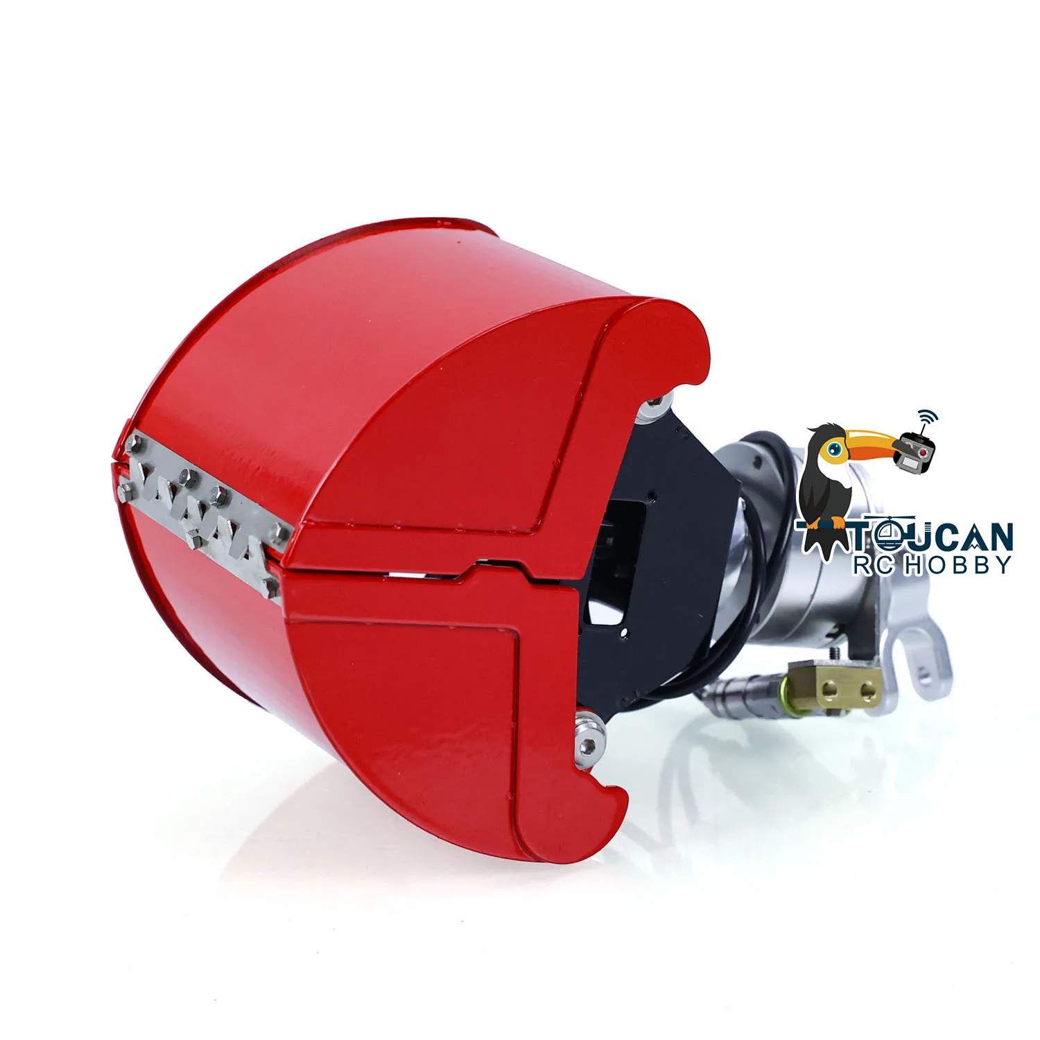 قطع غيار معدنية 1/14 دلو صدفي مطلي بمخلب هيدروليكي مجمع لشاحنة قلابة رافعة هيدروليكية RC شاحنة سيارات يتم التحكم فيها #6