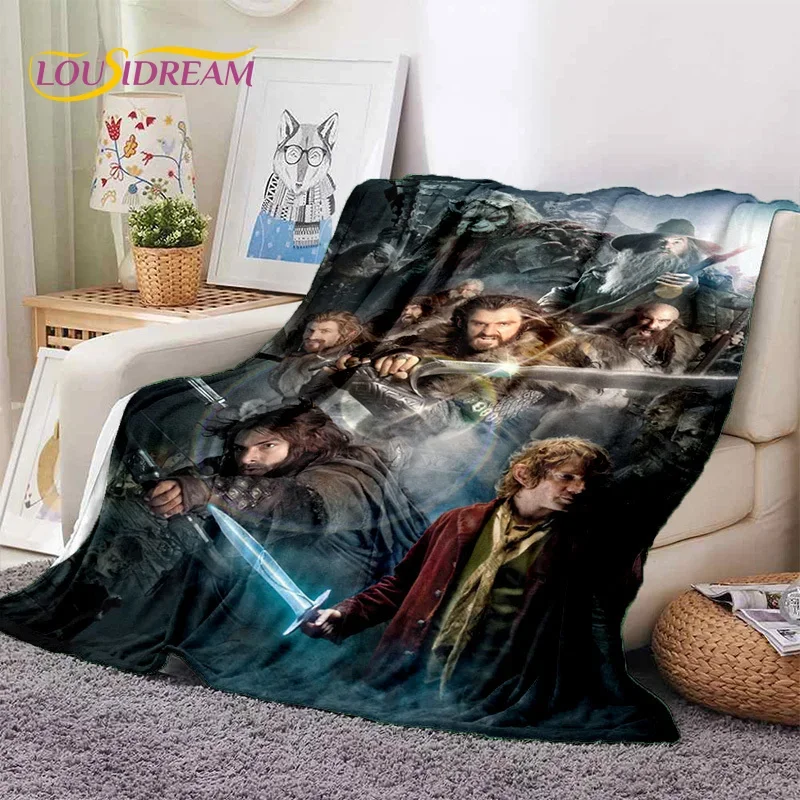 L-Lord of The Rings H-Hobbit Movie Soft Flannel Blanket for Beds Bedroom Sofa Picnic,Throw Blanket for Outdoor Leisure Nap Gift