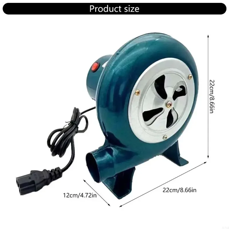 Soplador eficiente para exteriores, 80W, 48V, barbacoa portátil, ayuda para parrilla, triciclo eléctrico, suministro energía