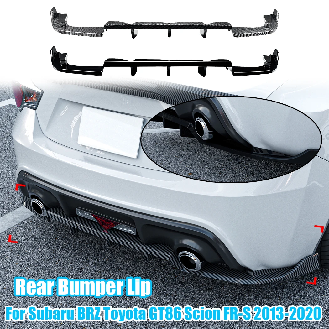 

Rear Bumper Diffuser Lip Spoiler For Subaru BRZ Toyota GT86 Scion FR-S 2013-2020 Rear Splitter Lip Bodykits Tuning