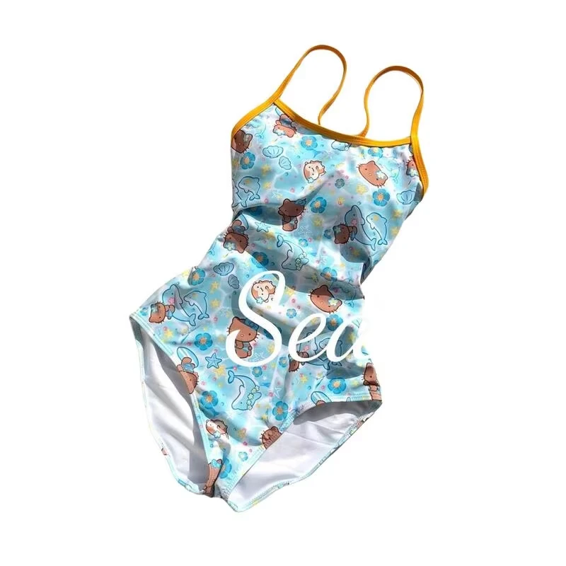Kawaii Sanrios Hello Kittys Women's Swimsuit Cartoon Sweet Bikini Fashion Major Conjoined Triangle Swimsuit Hottie Cute Swimsuit view 6