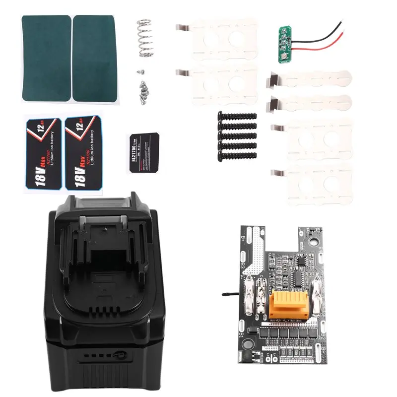 

ABIK-Li- Battery Case For 21V 15S Power Tools- Charging Protection Circuit Board 15X21700 Holder With Balancing Functi