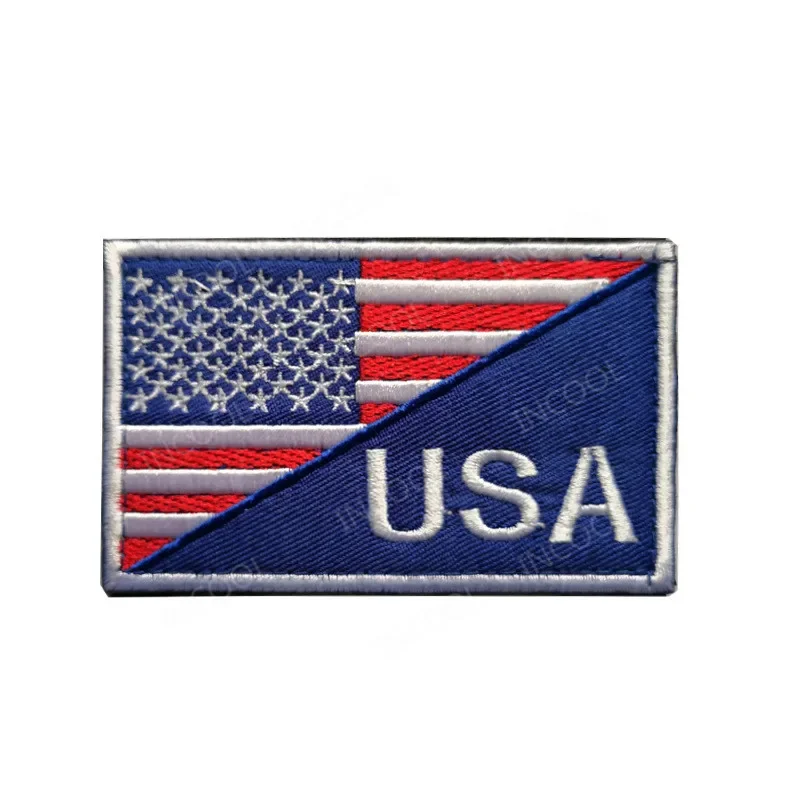 Embroidered Patches USA France Spain UK Holland Germany Italy Belgium Poland Australia Russia Czech Mexico Japan Flag Patches