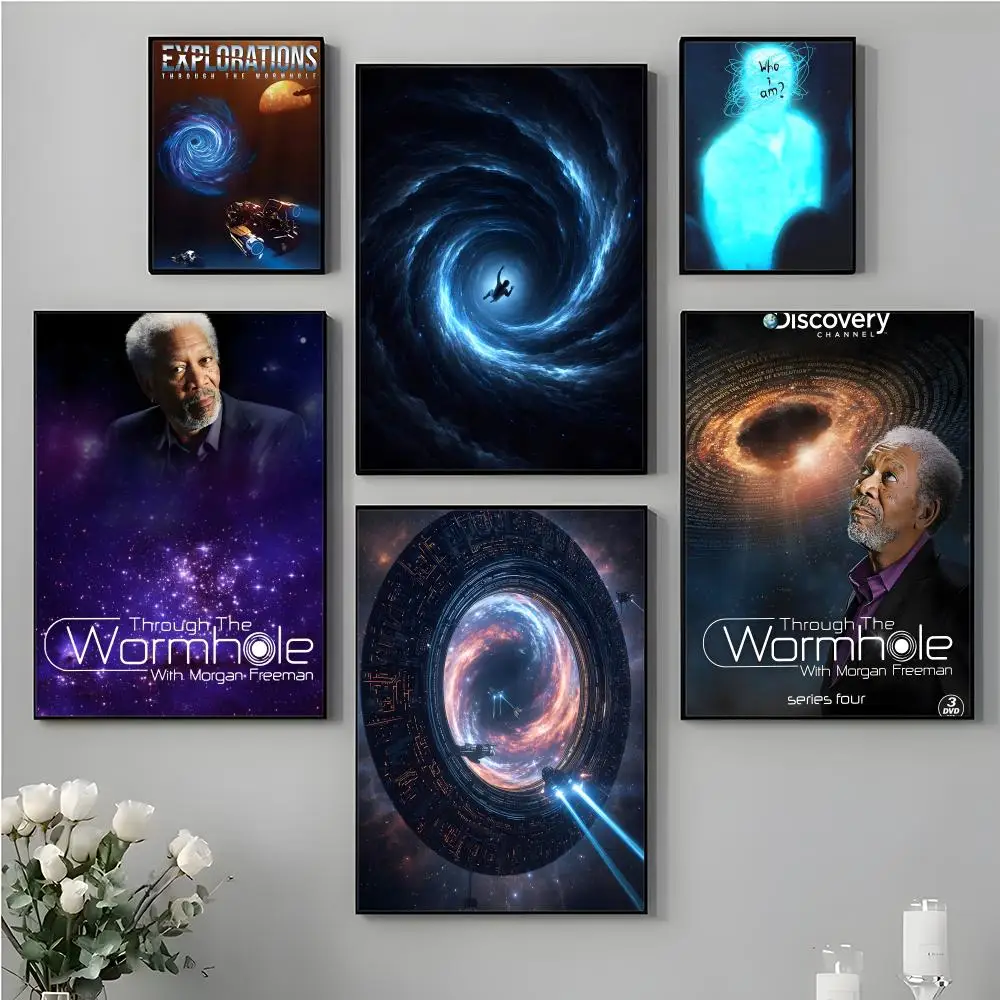 T-Through the Wormhole unexpected Poster Top-Quality For Household Room Bar Cafe Wall Art Decor  Gift Item