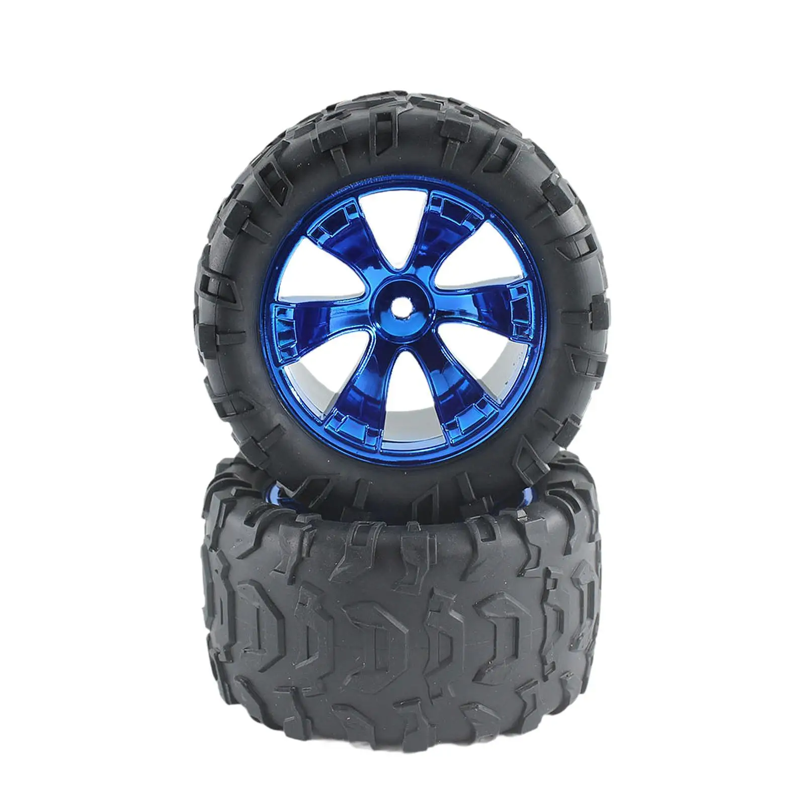 

2x RC Car Tire Set 1:14 RC Car Accessories Assembly RC Model Left Tires Distant