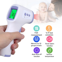 Digital Infrared Forehead Thermometer Electronic Body Non Contact Medical Fever Measure Tool Outdoor Home for Baby Adults