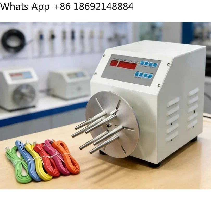 High-speed Automatic Wire Winding Machine for 4-10mm2 Wire Diameter Cable USB Telephone Line AC/DC Power Cord Winding Machine
