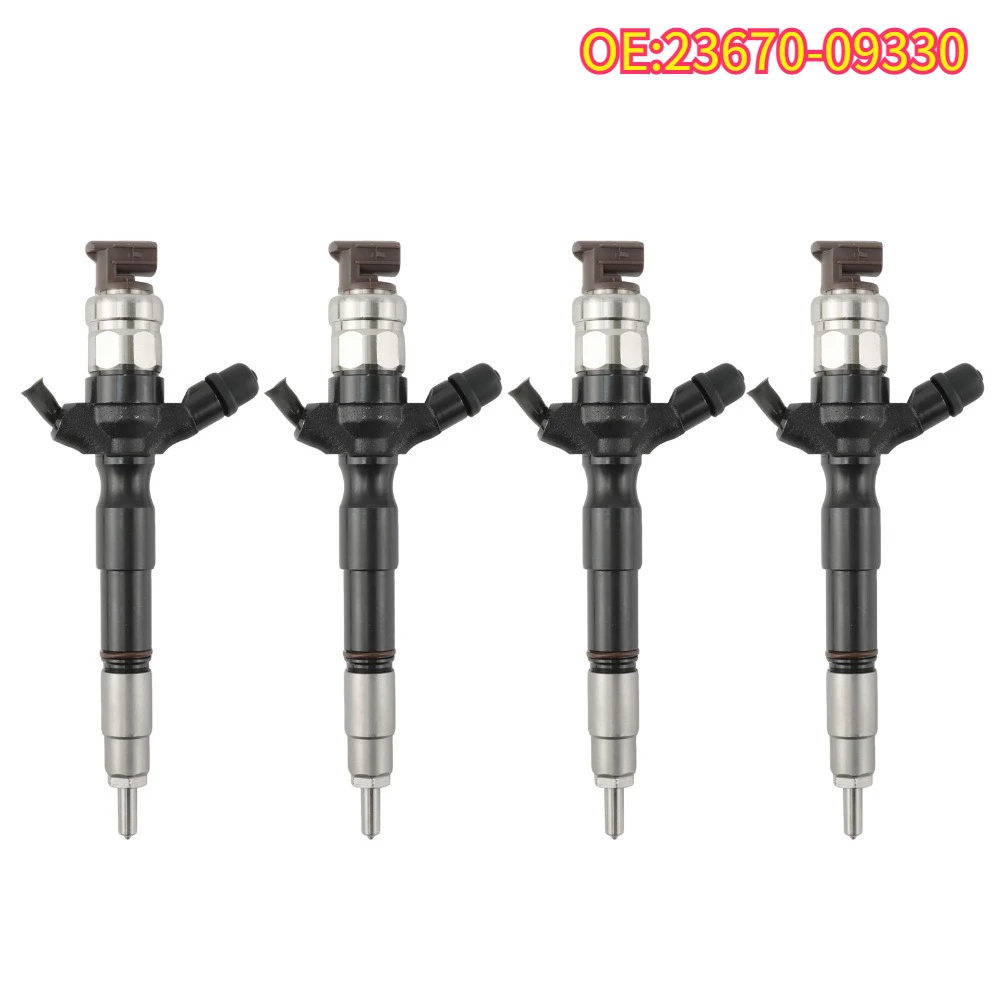 

High quality New For 1/4Pcs 23670-09330 2367009330 Fuel Injector Fr Hiace HILUX 1KD-FTV 23670-09330
