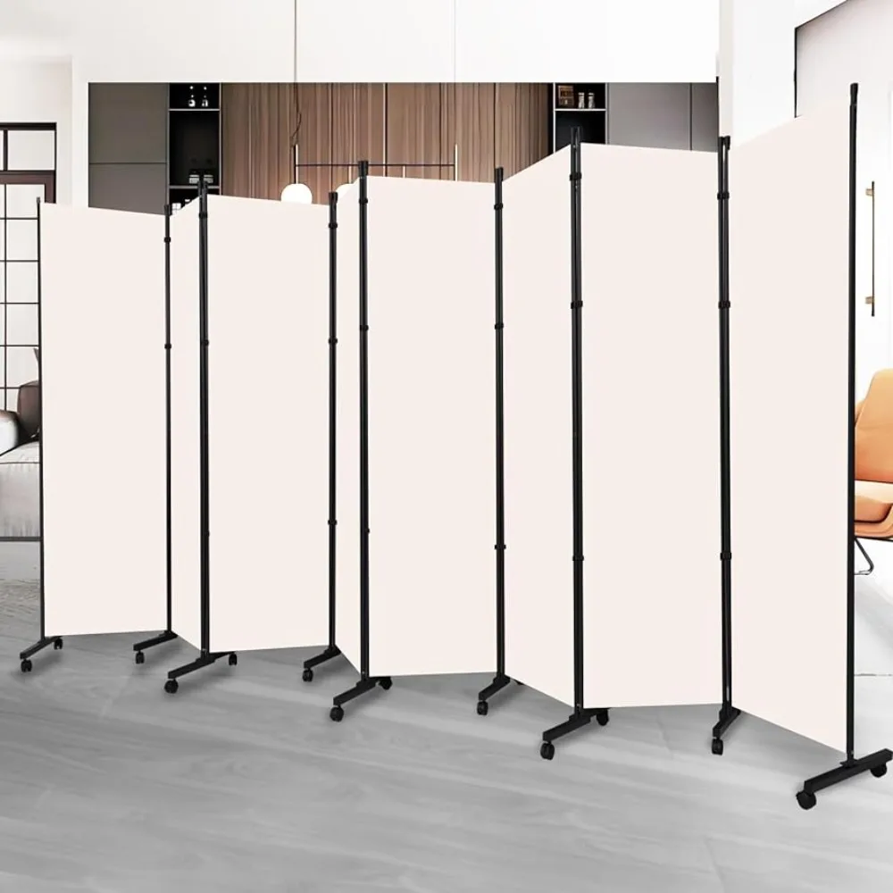 Cubicle Office Partition Moving Room Divider Folding Privacy Screens With Lockable Wheels Soundproof Booth Partition Desk Screen