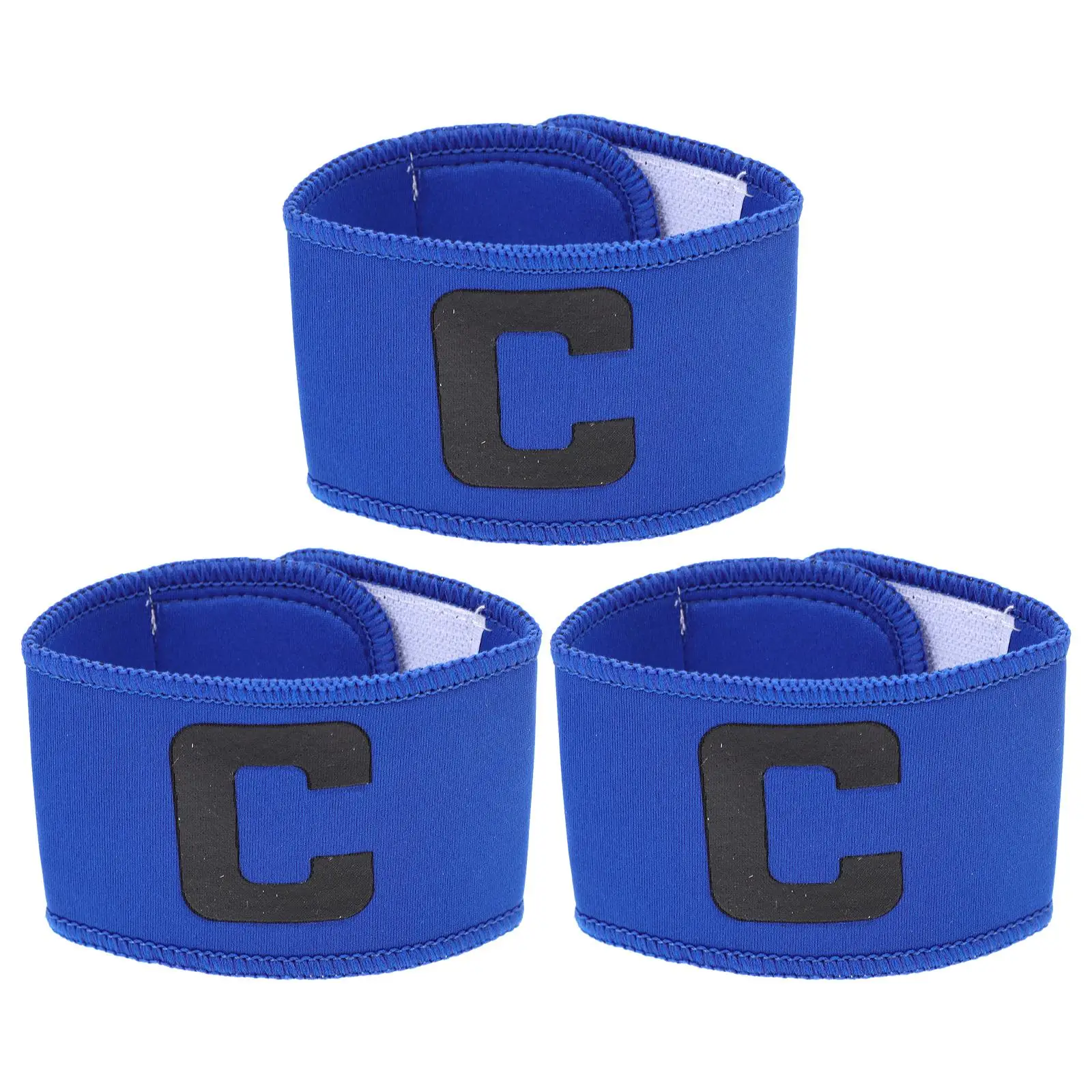 

3 Pcs Football Armband Captain Captains Soccer Headbands Adjustable for Sport Elastic Armbands C-mark Child
