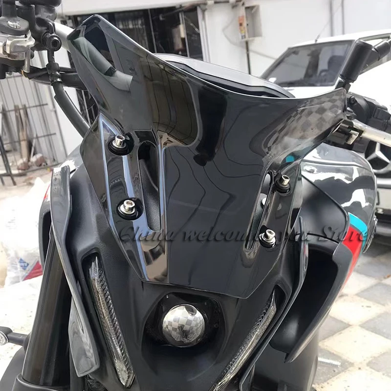 

New mt09 2021 2022 For YAMAHA MT-09 MT09 MT 09 Motorcycle Windshield Screen Visor Windscreen Double Bubble Wind Deflector