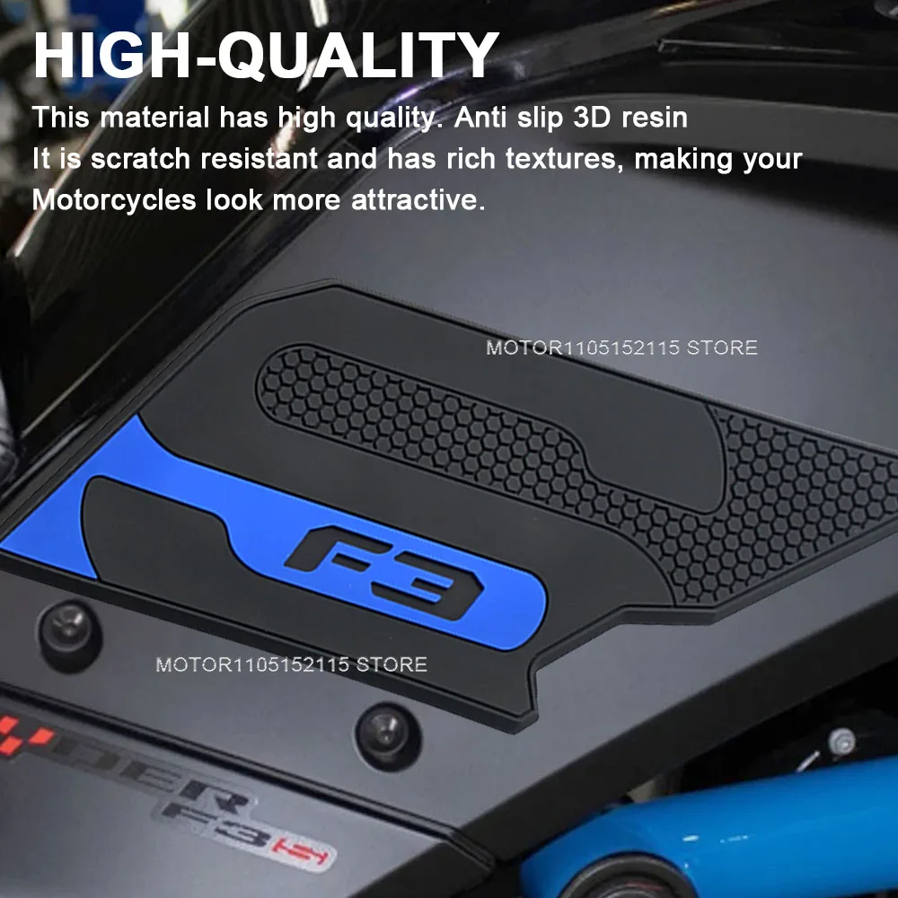 can-am spyder f3-s Motorcycle Accessories Fuel Oil Tank Pad Protector Stickers Gas Knee Grip Mat For an-am fpyder f3-s