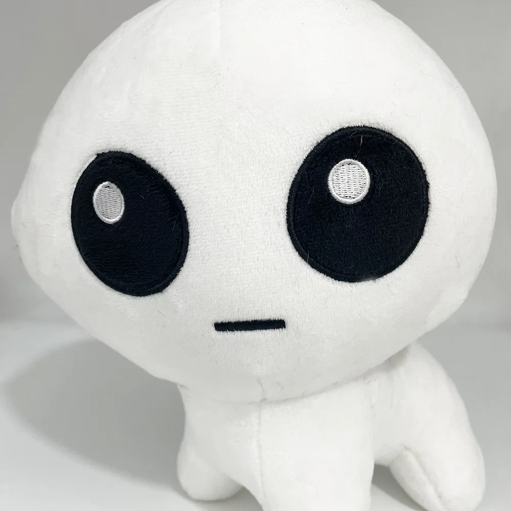 Białe duże oko 25cm Tbh Creature Miękka pluszowa zabawka Anime Śliczne stworzenie Plushie Wypchana poduszka Lalka Prezent urodzinowy dla dzieci