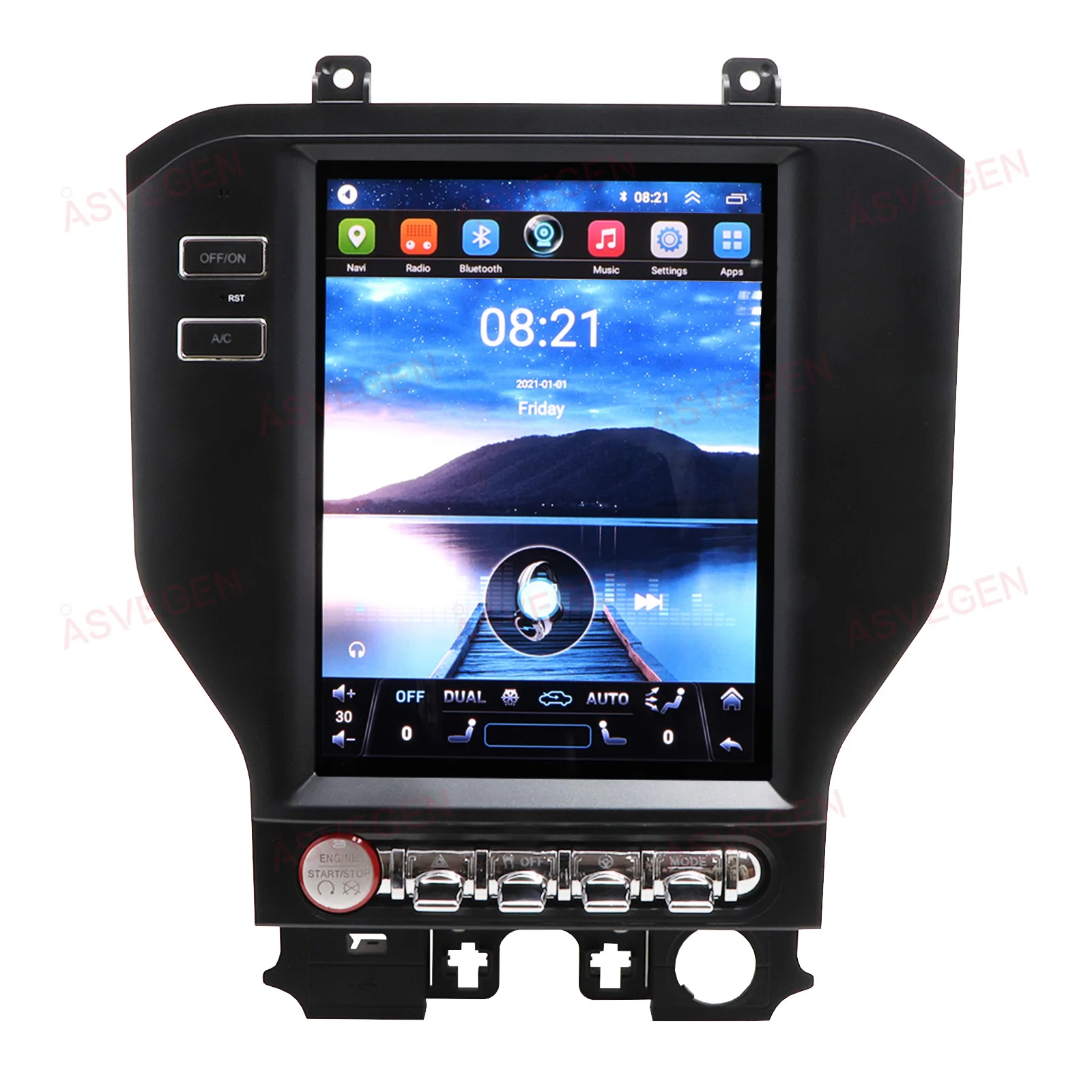

10.4 inch Android 12 car Radio Head Unit for Ford Mustang 2015-2021 GPS Navigation Audio Stereo