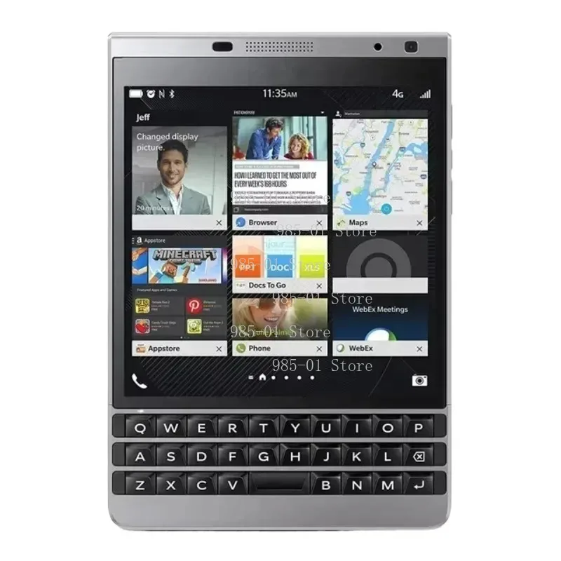 Used Passport Q30 Silver 2nd Gen Original 98 New QWERTY Touchscreen Smartphone Cheap By Post