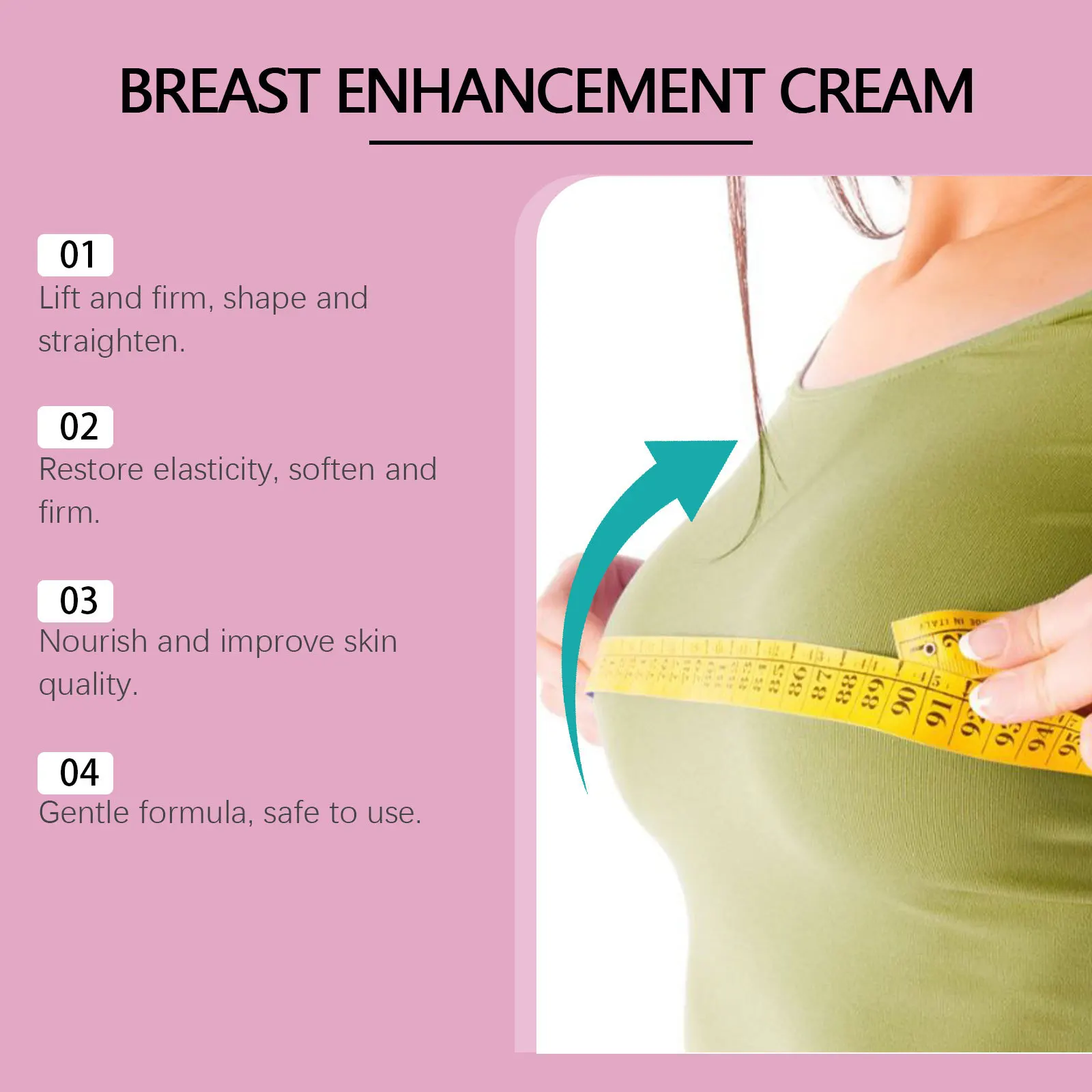 OCEAURA Crema rassodante per il torace Promuove la crescita Migliorare il cedimento Migliora la resilienza Aumenta il grassoccio Crema per la cura del seno da massaggio sexy