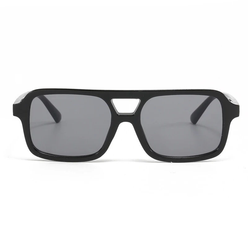 人気の Y2K UV 保護屋外メガネダブルビームサングラスパーソナライズされた小さなフレームレトロトレンディなサングラス女性