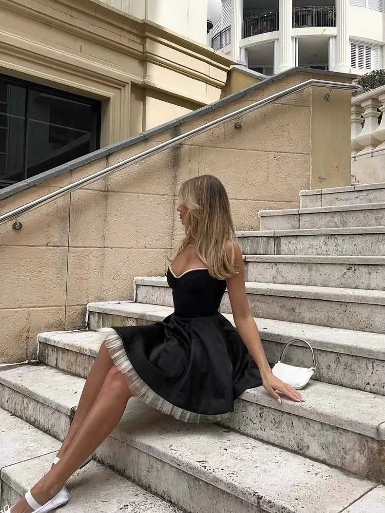 공식 행사 드레스 핑크 패션 파티 댄스 파티 드레스 이브닝 드레스 2025 여름 우아한 가운 스파게티 스트랩 Brithday 옷