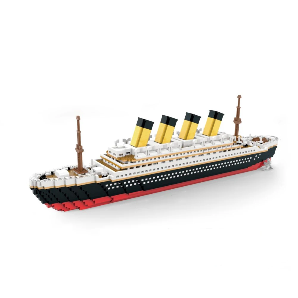Titanic Micro Mini Brick Building Kit-3D-Modellspielzeug-Set, perfektes Geschenk für Freunde, die historische Modelle lieben, einzigartige Heimdekoration – Detail 7