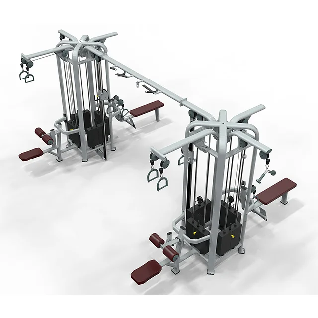 New design multi jungle gym station 4 stack  4 station Fitness Gym Equipment Machine 4 Station Multi Gym