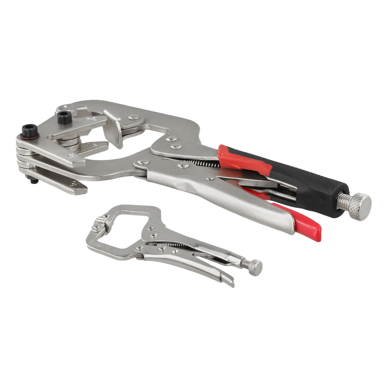 

10Inch Welding Pipe Pliers and 5Inch CClamp Set for Secure Clamping and Reliable Pipe Support in Welding Tasks