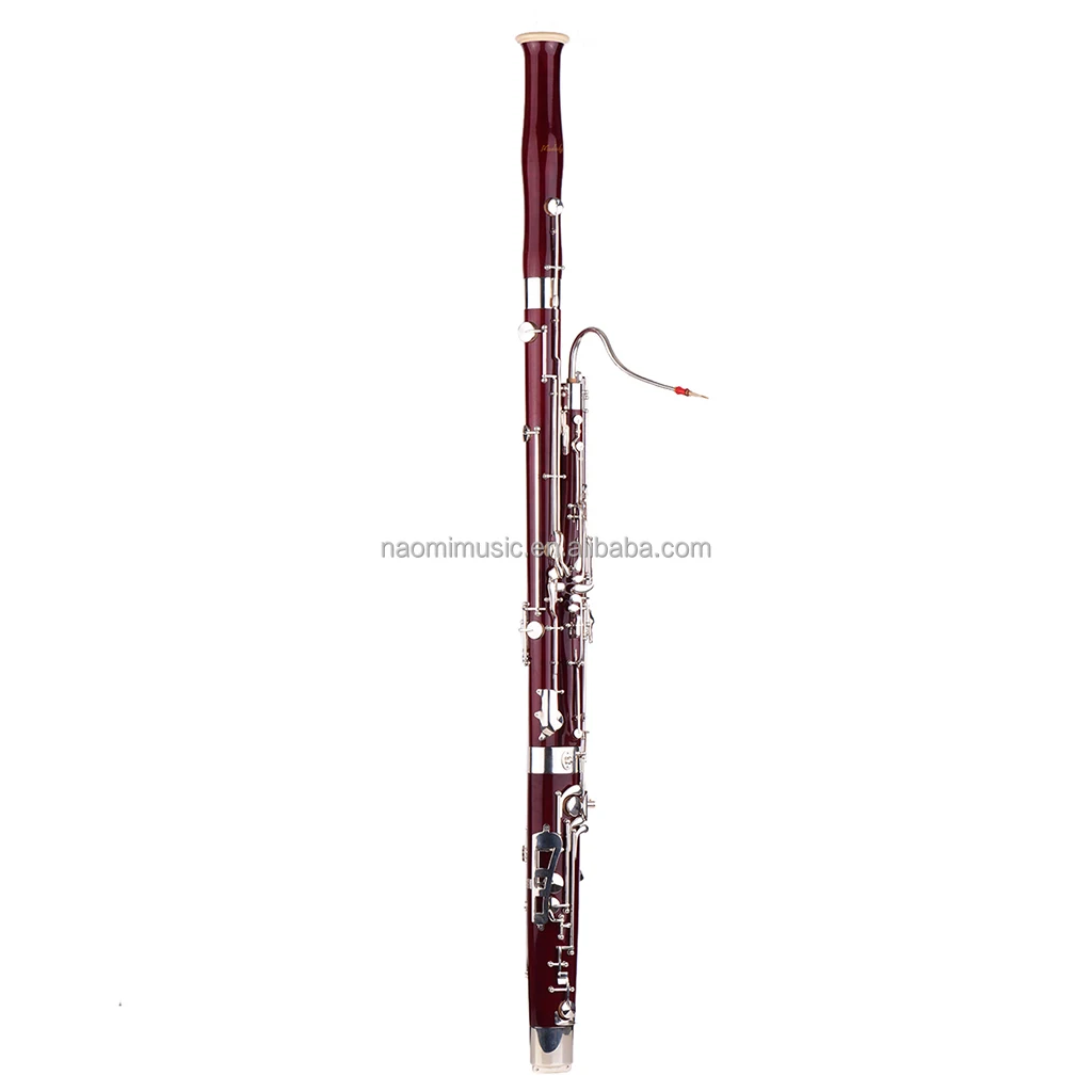 Professional Bassoon C Key Maple Wood Body Cupronickel Silver-plated Keys Woodwind Instrument