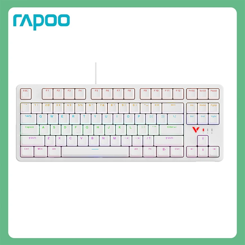 

Rapoo V500PRO-87 Проводная механическая клавиатура без пропускания — проводная игровая механическая клавиатура