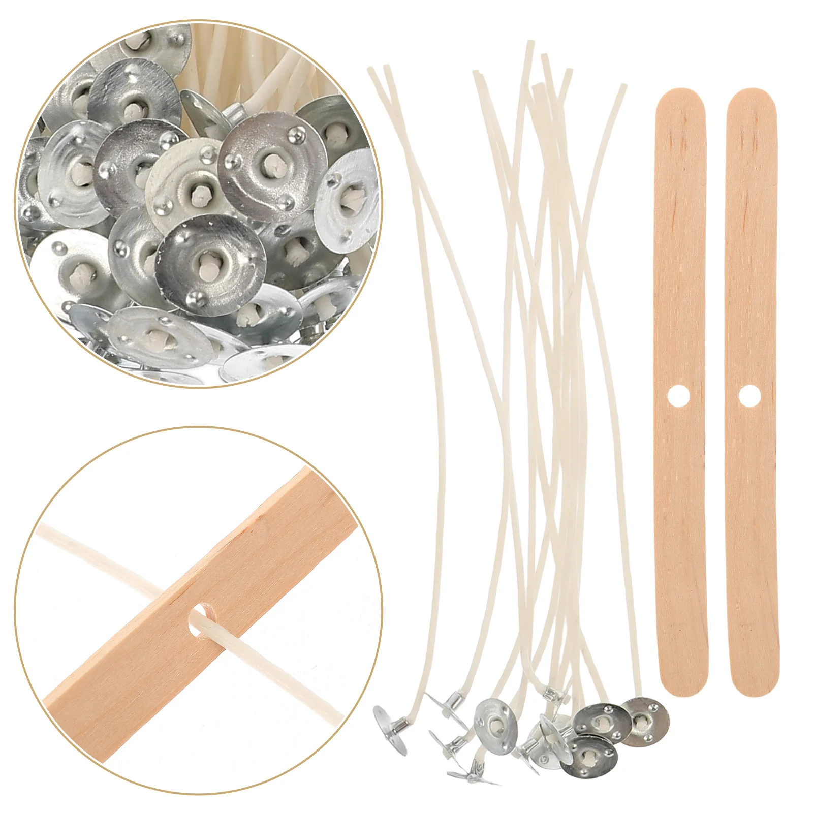 

1 комплект фитилей для изготовления своими руками, деревянные палочки для перемешивания, принадлежности для изготовления большой емкости для взрослых, сменный восковой фитиль с ароматом