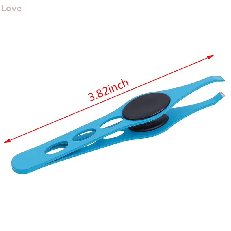 [L&P] 눈썹 클립 헤어 슬랜트 풀러 스테인리스 스틸 브로우 트리머 얼굴 털 제거 정밀 도구