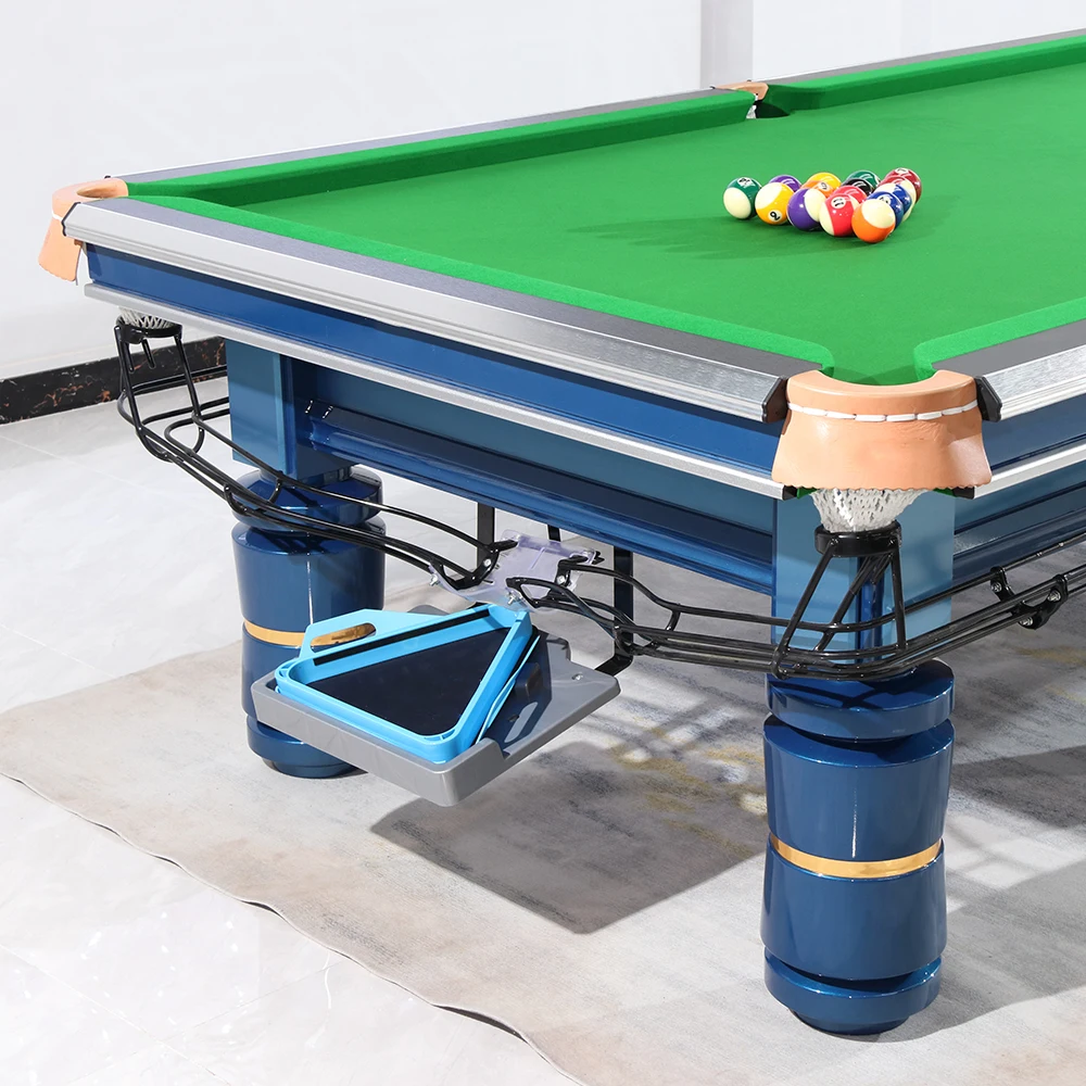 9ft Standard bule pool table commercial club household  professional  Form 8 billiard table