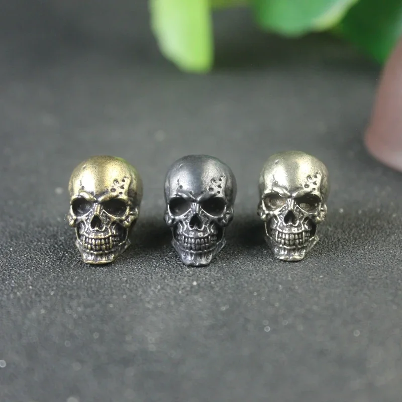 

Skull Tusk Skull Brass Beads Punk DIY Paracord Bracelets Accessories Outdoor EDC Tool Umbrella Rope Lanyard Pendants